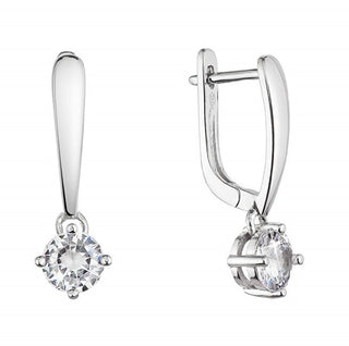 Evolution Group Deliciosos Pendientes de Plata con Zirconia Transparente 11452.1 