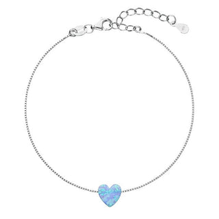 Evolution Group Pulsera Delicada Con Ópalo Sintético 13018.3 Azzurrino 