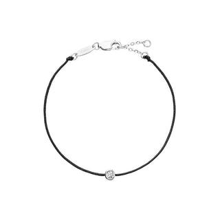Evolution Group Pulsera Cabala Negra Con Zirconia 13005.3 