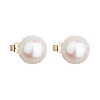 Evolution Group Pendientes de Oro Peonia con Perlas Verdaderas Pavon 921043.1 