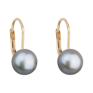 Evolution Group Pendientes De Perlas En Oro Con Perlas Verdaderas Pavon 921009.3 Gris 