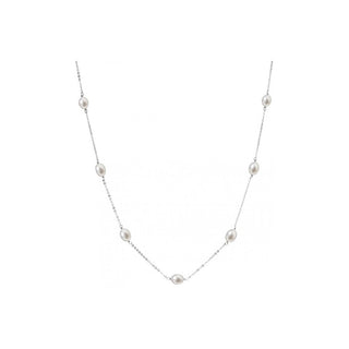 Evolution Group Collar de plata con 7 perlas auténticas Pavona 22016.1 