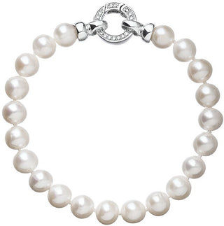 Evolution Group Pulsera de plata y perlas Pavona 23003.1 A 
