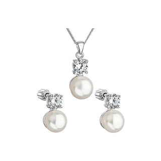 Evolution Group Perla Engastada Con Zirconias Pavon 29002.1 Aaa Blanco 