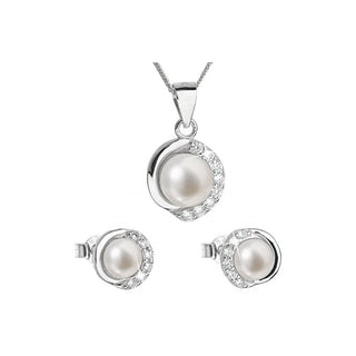 Evolution Group Parure de Lujo en Plata con Perlas Auténticas Pavon 29022.1 