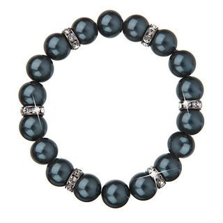 Evolution Group Elegante Pulsera Con Cuentas Y Cristales 33058.3 