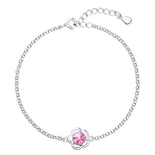 Evolution Group 33117.3 Rosa Bracciale in Argento con Cristallo Swarovski — Bracciale