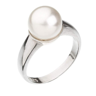 Evolution Group Delicado Anillo De Plata Con Perla Preciosa 35022.1 - Circuito: 52 Mm 