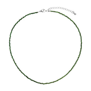 Evolution Group Collar de acero con cuentas verdes 42012.3 Verde 