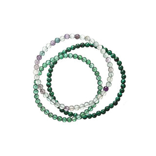 Evolution Group Set de pulseras con cuentas minerales 43043.3 Verde 