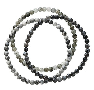 Evolution Group Set de Pulseras de Cuentas de Piedras Minerales 43043.3 Negro 