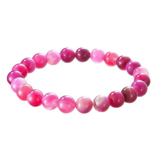 Evolution Group Pulsera Mineral de Ágata Rosa 43056.3 