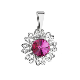 Evolution Group Colgante Brillante Con Cristal Swarovski Flower 54032.3 Fucsia 
