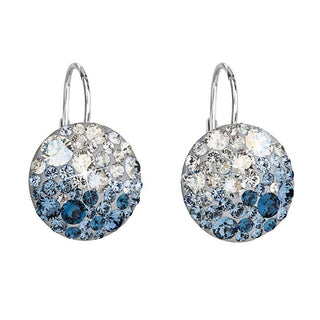 Evolution Group Pendientes de Cristal Plata 31176.3 Azul Hielo 
