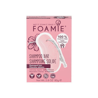 Foamie Champú para Cabello Dañado Hibiskiss (Champú Sólido) 80 G 