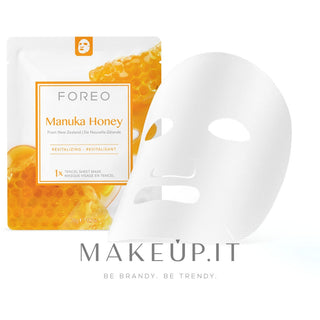 Foreo Maschera in Tessuto Rivitalizzante Miele di Manuka 3 x 20 g — Maschera Viso