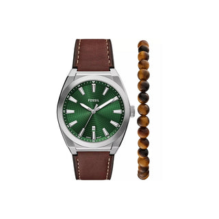 Fossil Set Regalo Everett Fs6080Set + Braccialetto — Set orologio