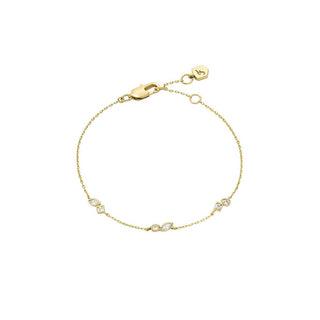 Fossil Bracciale Oro Cristalli Ja7288710 — Bracciale