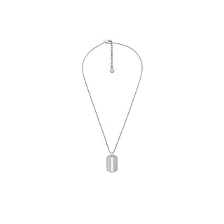 Fossil Knox Collana Uomo Acciaio Targhetta Jf04882040 — Collana