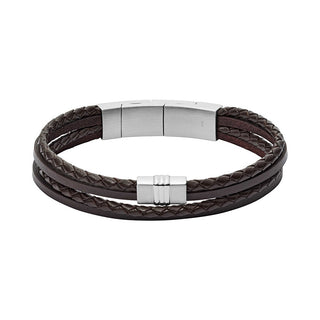 Fossil Bracciale Pelle Uomo Jf02934040 — Bracciale