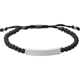 Fossil Modisches Perlenarmband aus Lavastein im Vintage-Casual-Stil Jf03247040 