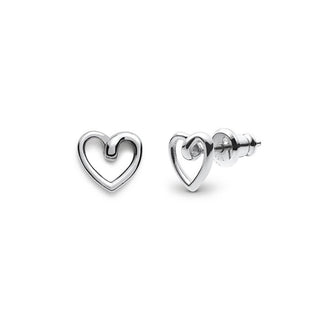 Fossil Orecchini A Forma Di Cuore Sawyer Jof00608040 Acciaio — Orecchini