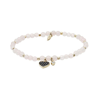 Fossil Bracciale In Quarzo Rosa Ja6922710 — Bracciale