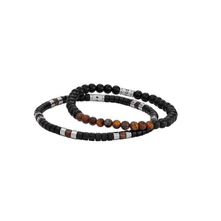 Fossil Set Braccialetti Perline Uomo Jgftset1064 — Bracciale