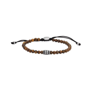 Fossil Bracciale Uomo Perline Occhio Tigre JF04413040 — Bracciale