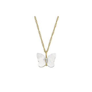Fossil Radiant Wings Collana Oro Jf04424710 — Collana