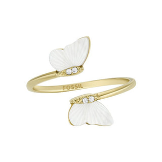 Fossil Radiant Wings Anello Aperto Oro Circuito 54 Mm Jf04423710 — Anello