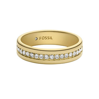 Fossil Anello Oro Zirconi Cubici Archival Jof01035710 Circuito 49mm — Anello