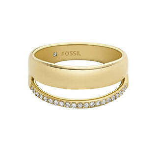 Fossil Anello Oro Zirconi Archival Jof01036710 Circuito 52mm — Anello