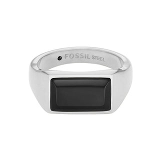 Fossil Anello Uomo Acciaio All Stacked Up Jf04603040 60 mm — Anello