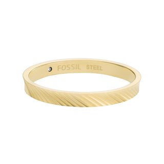 Fossil Anello Harlow Moderno Placcato Oro Jf04756710 Circuito 59 mm — Anello