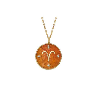 Fossil Collana Placcata Oro Ariete Scritto Nelle Stelle Jf04838710 — Collana