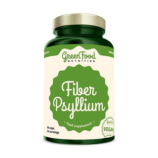 Greenfood Fibra de Psyllium 96 Cápsulas 