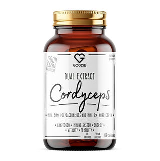 Goodie Cordyceps - Doble Extracto Mín. 50% Polisacáridos y 2% Cordicepina 60 Cápsulas 