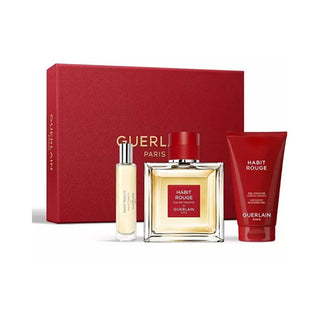 Guerlain Habit Rouge Uomo 100 ml + Gel Doccia 75 ml + 10 ml — Eau de Toilette