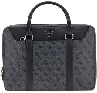Guess Borsa Per Laptop Uomo grigio e nero — Borsa
