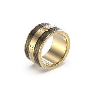 Guess Fashion Gold Plated Ring Legacy Jumr03209Jwygbk - Size: 62 Mm 