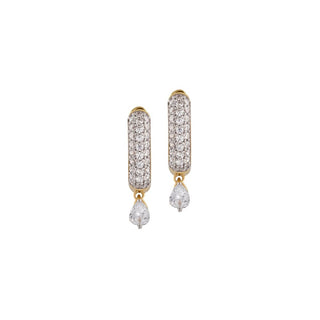 Guess JSBE04506JWYGT/U Placcati Oro con Cristalli — Orecchini