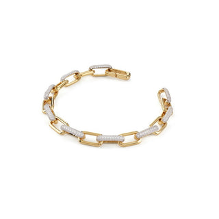 Guess Bracciale Placcato Oro Zirconi Cubici Nuances JSBB04534JWYG 18,5 cm — Bracciale