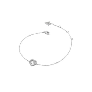 Guess Bracciale Argento Heart Jardin JSBB04457JWRH 18,5 cm — Bracciale