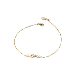Guess Bracciale Argento Placcato Oro Jardin JSBB04461JWYG 18,5 cm — Bracciale