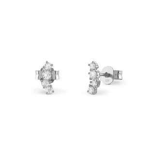 Guess Orecchini Argento Zirconi Cubici Jardin — Orecchini