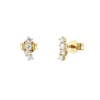 Guess Orecchini Oro Zirconi Cubici Jardin — Orecchini