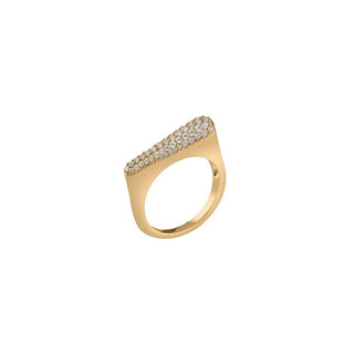 Guess Fashion Ring Gold Plated With Cubic Zirconia Nuances Jsbr04500Jwyg - Size: 52 Mm 