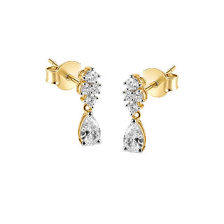 Guess Jardin Orecchini Pendenti Argento Placcato Oro JSBE04492JWYGT/U — Orecchini