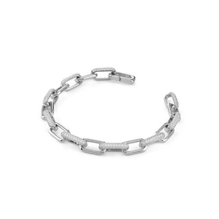 Guess Bracciale in Argento Massiccio Con Zirconi Cubici JSBB04537JWRH — Bracciale